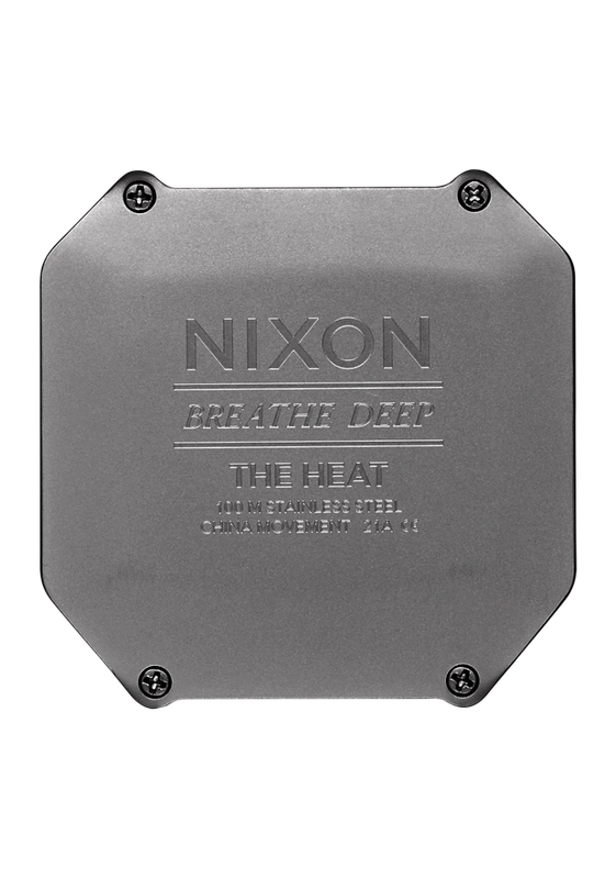 Nixon Heat Chronograph Rubber Strap Men's Watch | A13205106-00