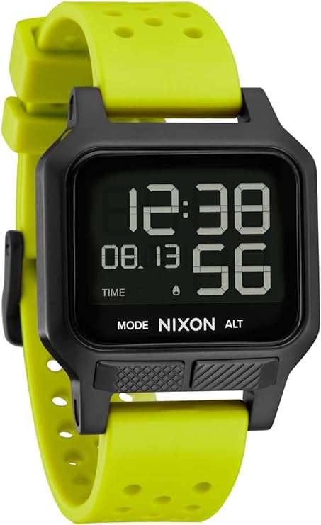 Nixon Heat Digital Black Square Dial Unisex Watch | A13205154-00