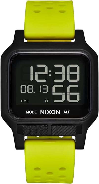 Nixon Heat Digital Black Square Dial Unisex Watch | A13205154-00