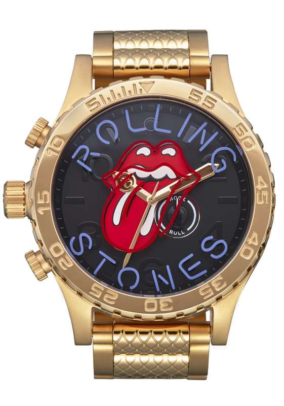 NIXON Rolling Stones 51-30 Gold/Black Men's Watch | A1355513-00