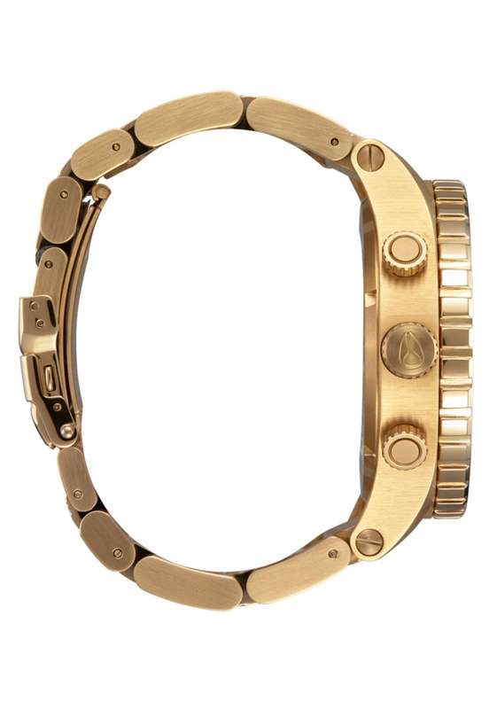 NIXON Rolling Stones 51-30 Gold/Black Men's Watch | A1355513-00