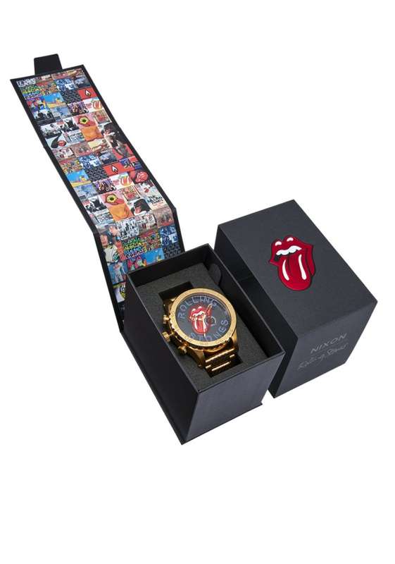 NIXON Rolling Stones 51-30 Gold/Black Men's Watch | A1355513-00