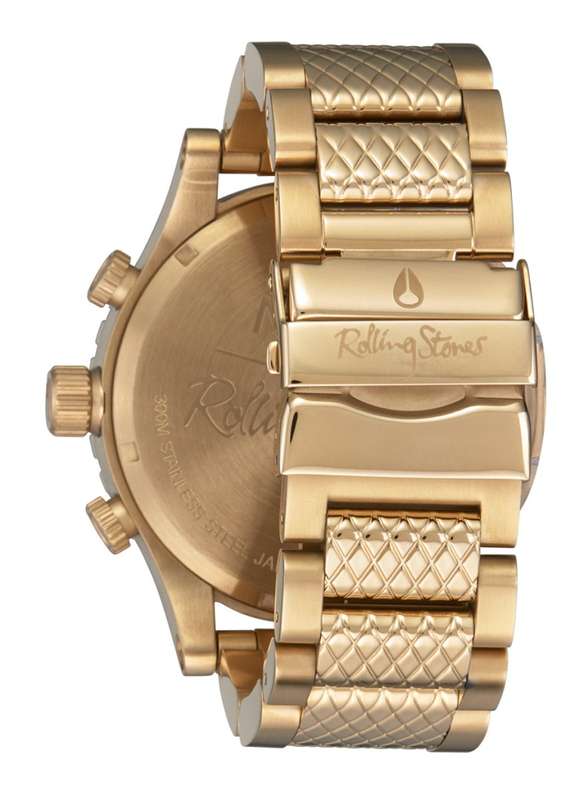 NIXON Rolling Stones 51-30 Gold/Black Men's Watch | A1355513-00