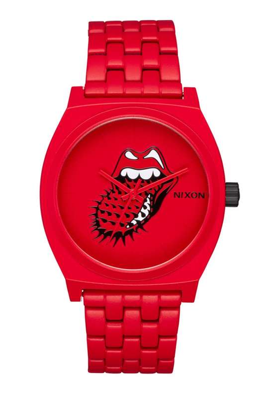 NIXON Rolling Stones Time Teller All Red