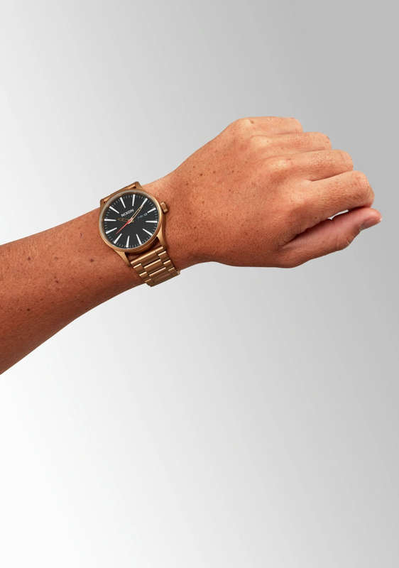 Nixon Sentry Black Dial Stainless Steel Unisex Watch | A3565145-00