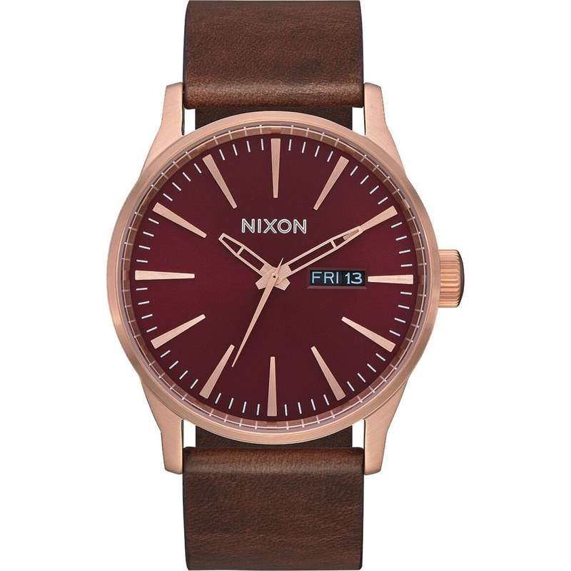 NIXON Sentry Leather Mens Watch