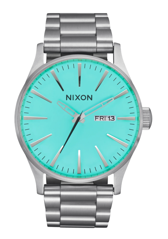 Nixon Sentry Stainless Steel Turquoise Dial Unisex Watch | A3562084-00