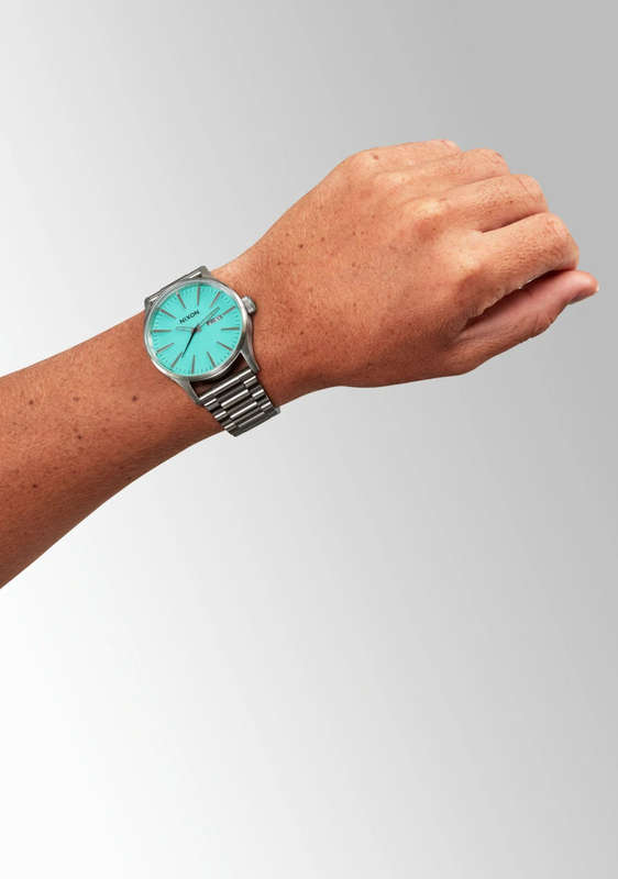 Nixon Sentry Stainless Steel Turquoise Dial Unisex Watch | A3562084-00