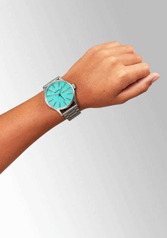 Nixon Sentry Stainless Steel Turquoise Dial Unisex Watch | A3562084-00