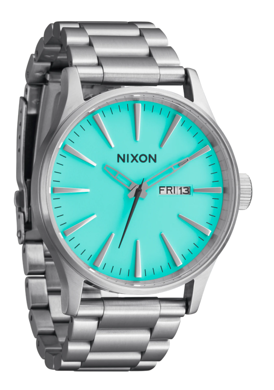 Nixon Sentry Stainless Steel Turquoise Dial Unisex Watch | A3562084-00