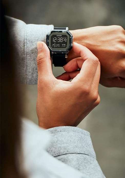 Nixon Siren Tortoise Digital Black Strap Unisex Watch | A12102882-00