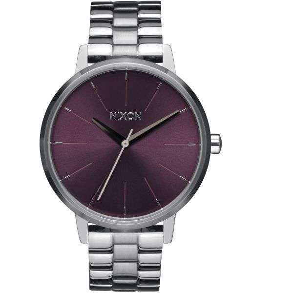 Nixon The Kensington Purple Dial Stainless Steel Woman's Watch | A0992157-00
