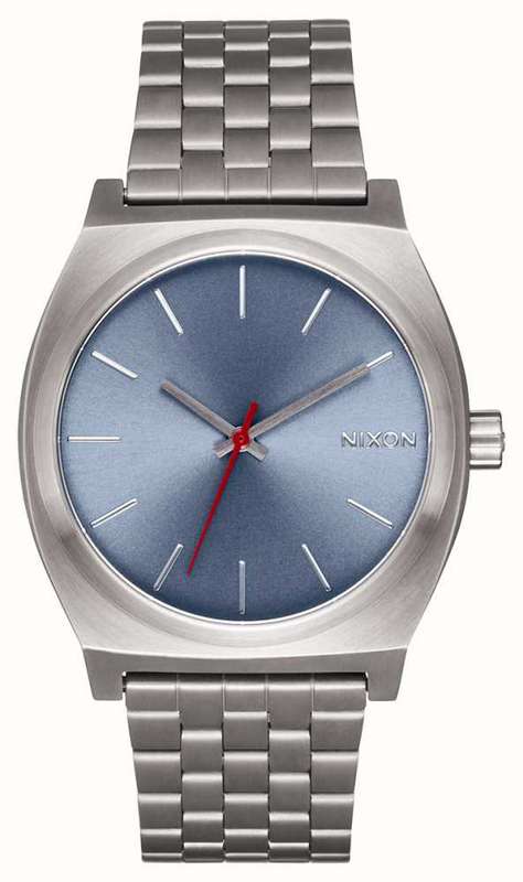 Nixon Time Teller Blue Dial / Light Gunmetal Stainless Steel Unisex Watch| A0455160-00