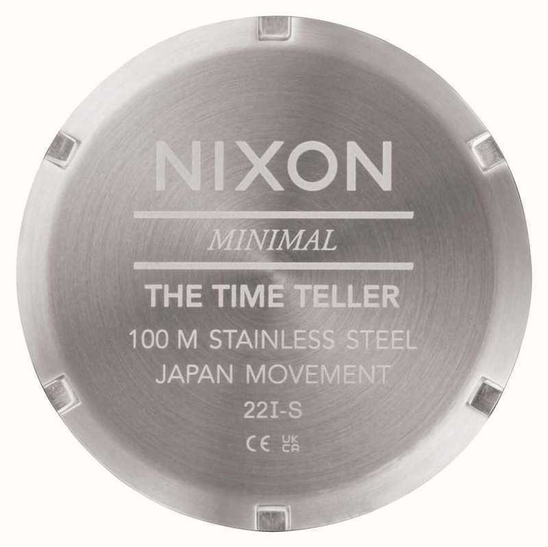 Nixon Time Teller Blue Dial / Light Gunmetal Stainless Steel Unisex Watch| A0455160-00