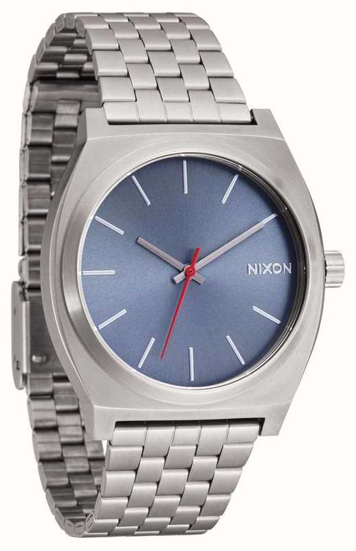 Nixon Time Teller Blue Dial / Light Gunmetal Stainless Steel Unisex Watch| A0455160-00