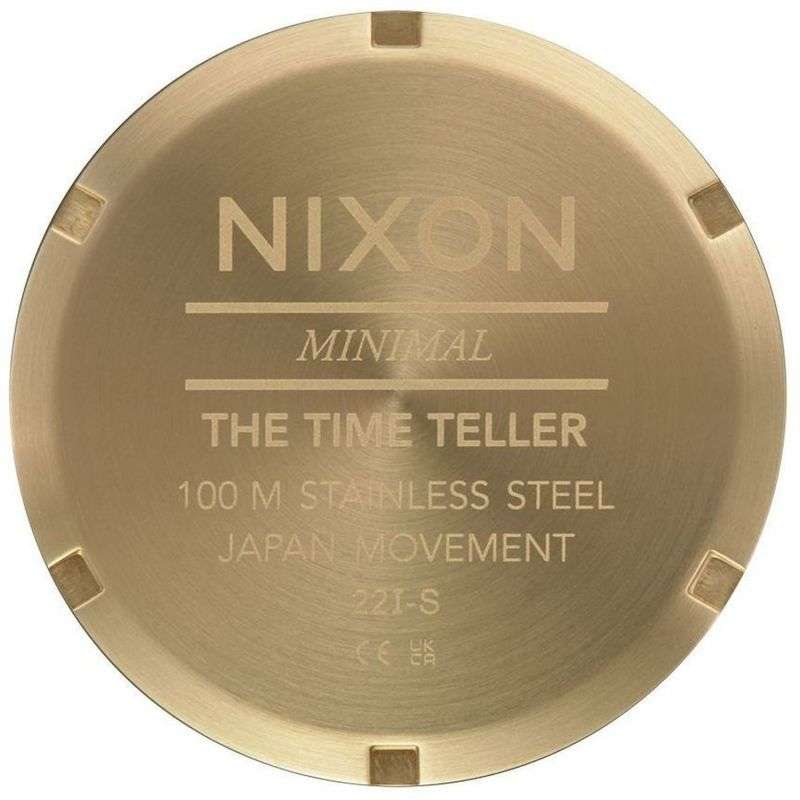 NIXON Time Teller Stainless Steel Black Dial Unisex Watch | A0455164-00