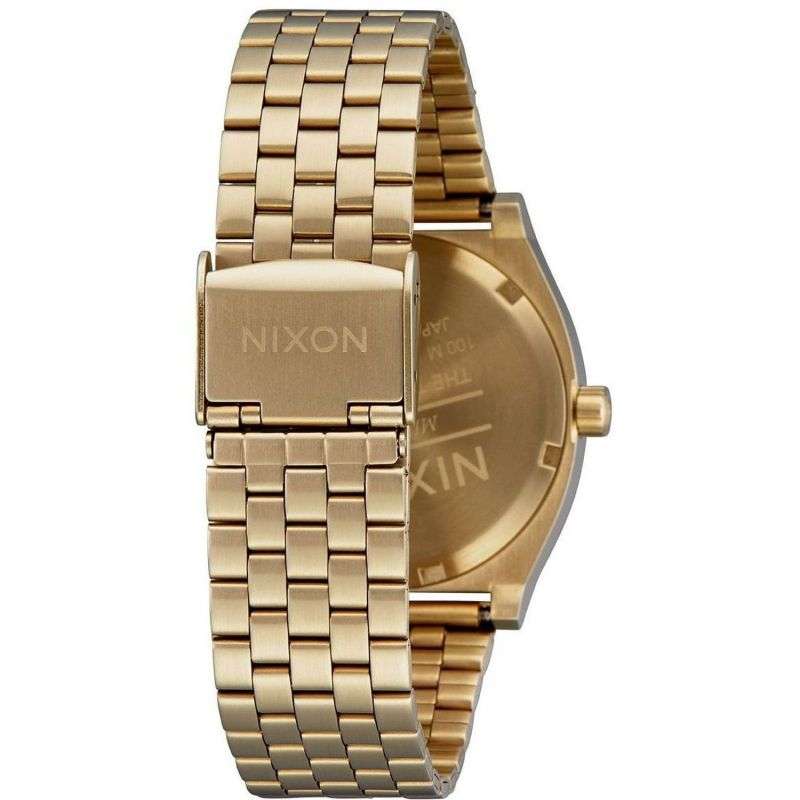 NIXON Time Teller Stainless Steel Black Dial Unisex Watch | A0455164-00