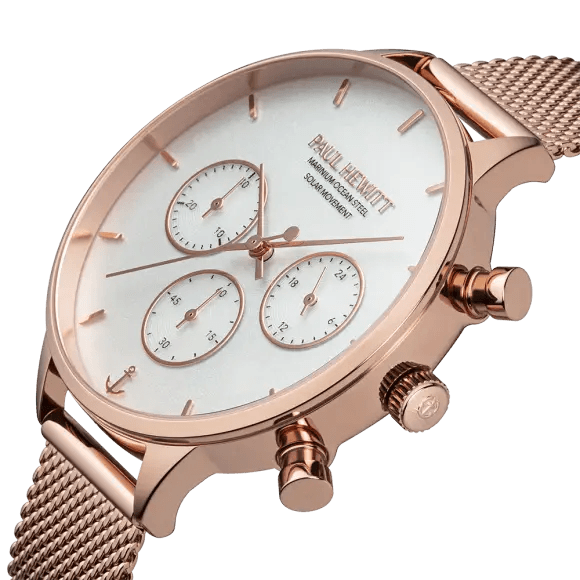 Paul Hewitt Oceanpulse Rose Gold White Women's Watch | PH-W-0307