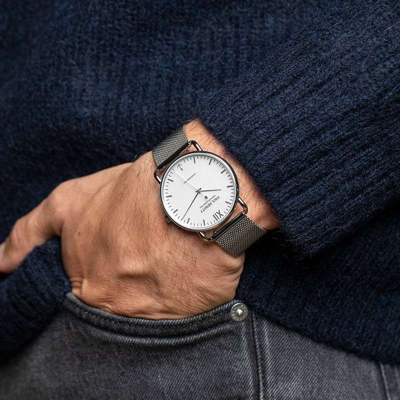 Paul Hewitt Sailor Silver White Men's Watch | PH-W-0324