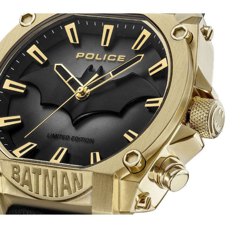 Police 'FOREVER BATMAN' Edition Gold Case Men's Watch | PEWGD0022602