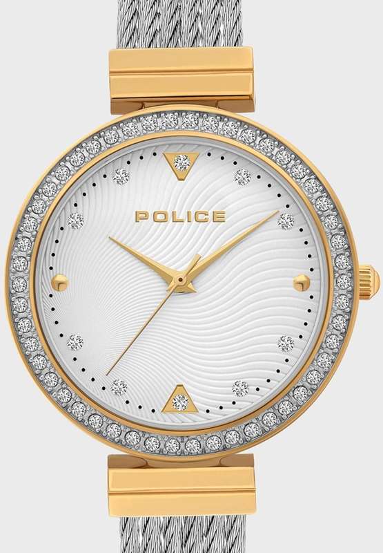 Police Yakima Two Tone Cable Strap Women's Watch | PL15575BSTG04M