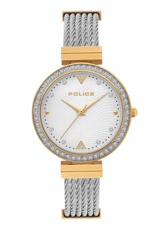 Police Yakima Two Tone Cable Strap Women's Watch | PL15575BSTG04M