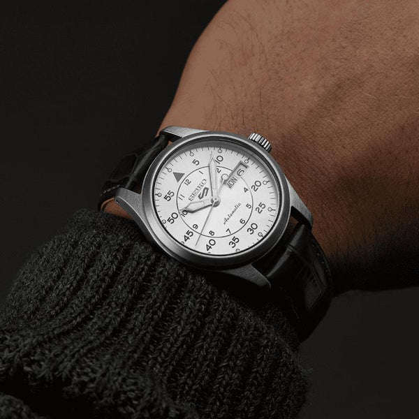 SEIKO 5 Champagne Flieger Suit Style Men's Watch | SRPJ87K1