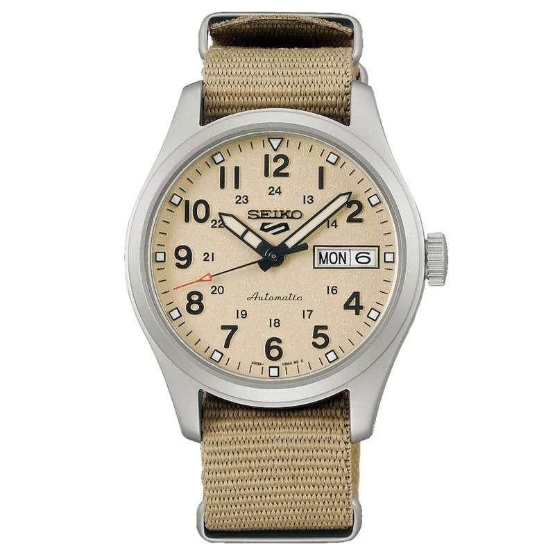 Seiko 5 Desert Kit Midfield Automatic Sports Style Nylon Strap Men's Watch | SRPJ83K1