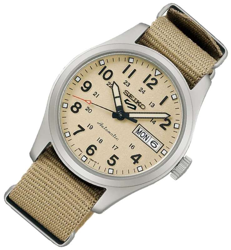Seiko 5 Desert Kit Midfield Automatic Sports Style Nylon Strap Men's Watch | SRPJ83K1