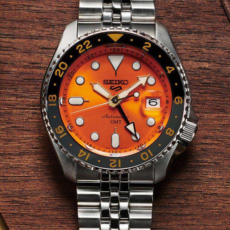 Seiko 5 Sports Mikan Orange GMT SKX Re-Interpretation Men's Watch | SSK005K1