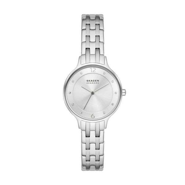 Skagen Anita Lille Three-Hand Silver Stainless Steel Woman's Watch | SKW3126