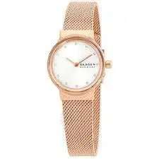 Skagen Freja Rose Gold Round Stainless Steel Mesh Women's Watch | SKW2665