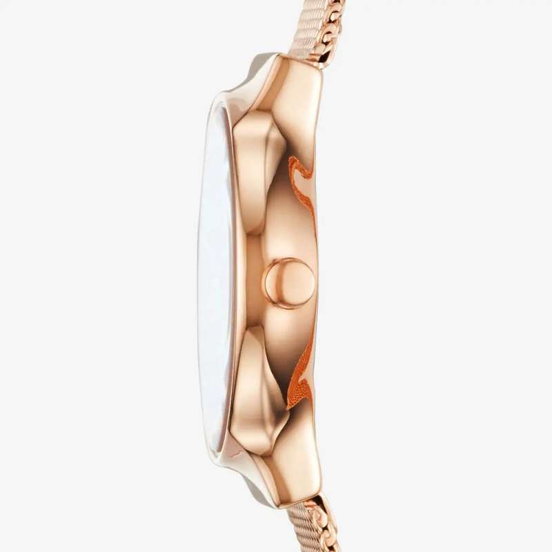 Skagen Freja Rose Gold Round Stainless Steel Mesh Women's Watch | SKW2665
