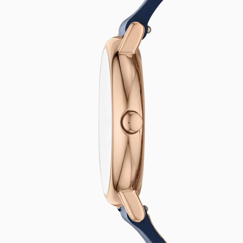 Skagen Signatur Rose Gold Round Leather Women's Watch | SKW2838