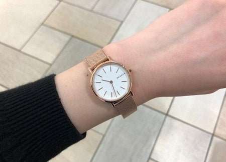 Skagen Signatur Rose Gold Round Women's Watch | SKW2694