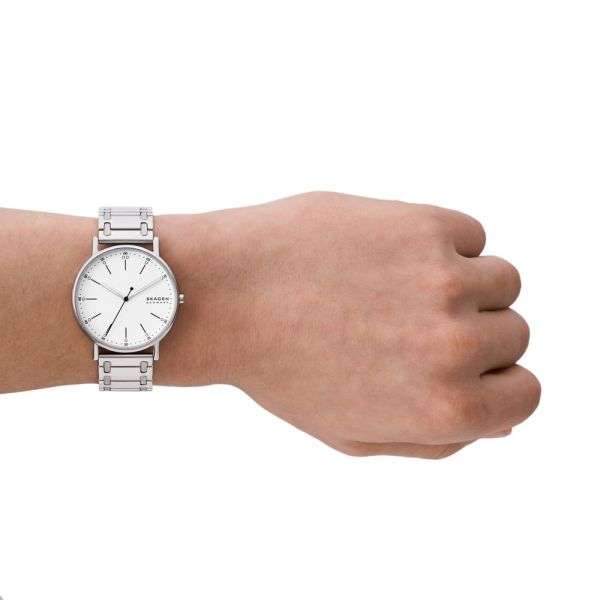 Skagen Signatur Three-Hand Silver Stainless Steel Woman's Watch | SKW6912