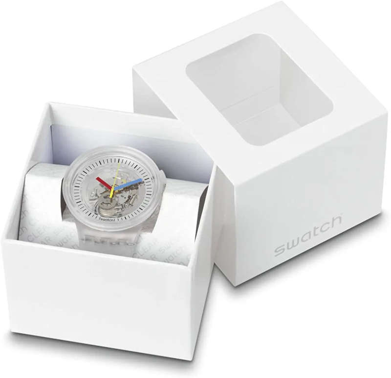 Swatch Big Bold Standard Quartz Casual Unisex Transparent Watch | SB01K100