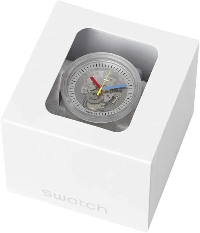 Swatch Big Bold Standard Quartz Casual Unisex Transparent Watch | SB01K100