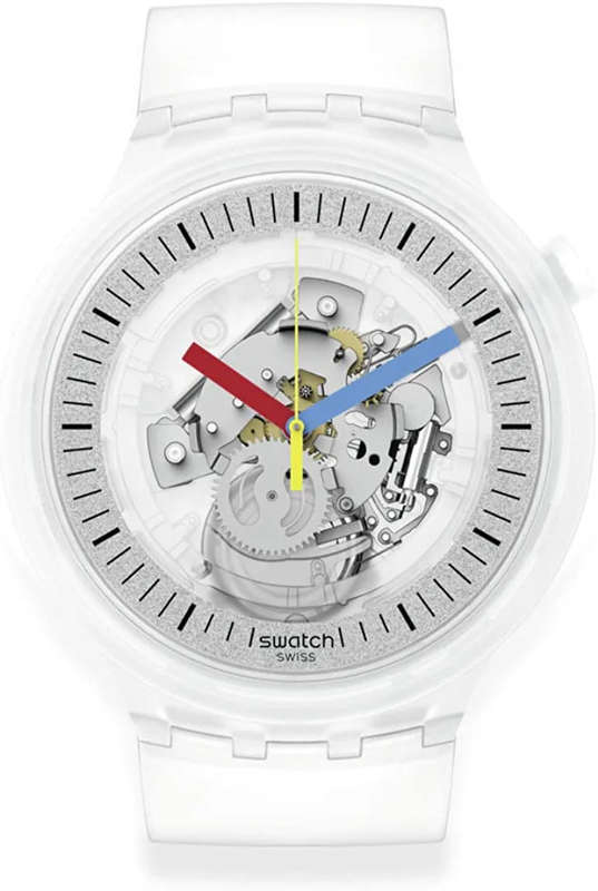 Swatch Big Bold Standard Quartz Casual Unisex Transparent Watch | SB01K100