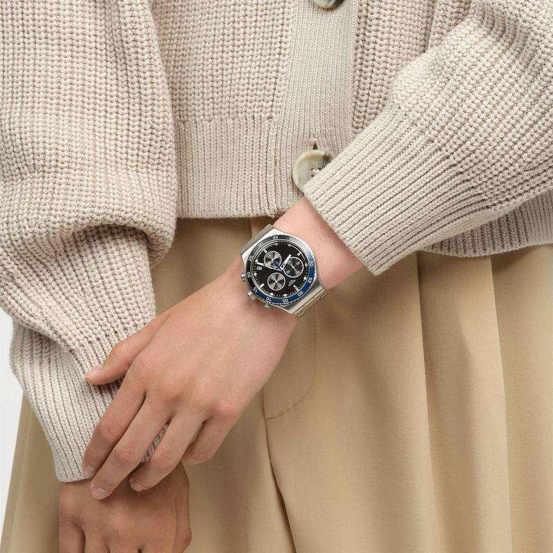 Swatch  DARK BLUE IRONY Watch YVS507G