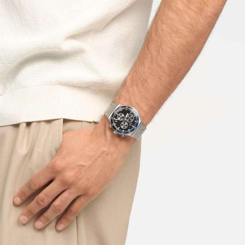 Swatch  DARK BLUE IRONY Watch YVS507G