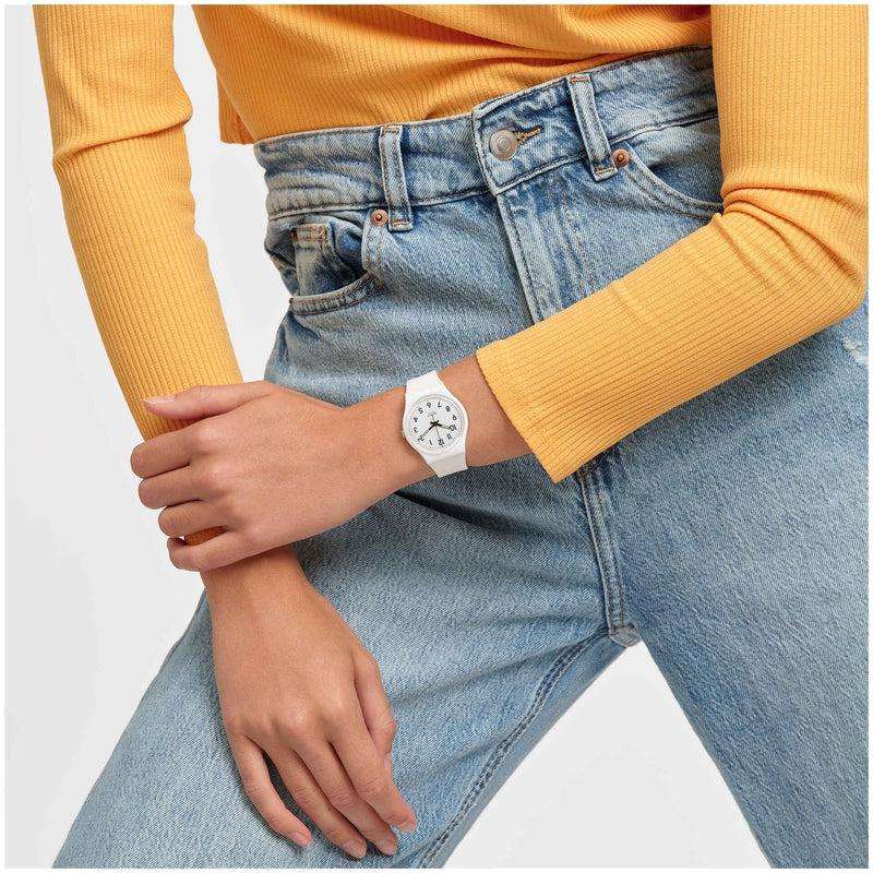 Swatch JUST WHITE SOFT Watch SO28W107-S14