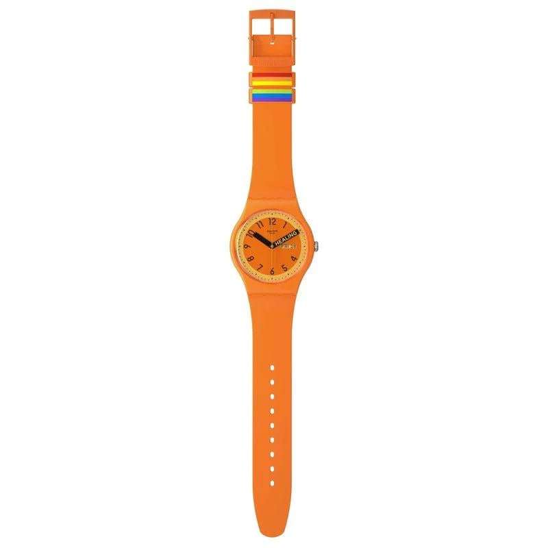 Swatch Proudly Orange Pride Unisex Watch | SO29O700