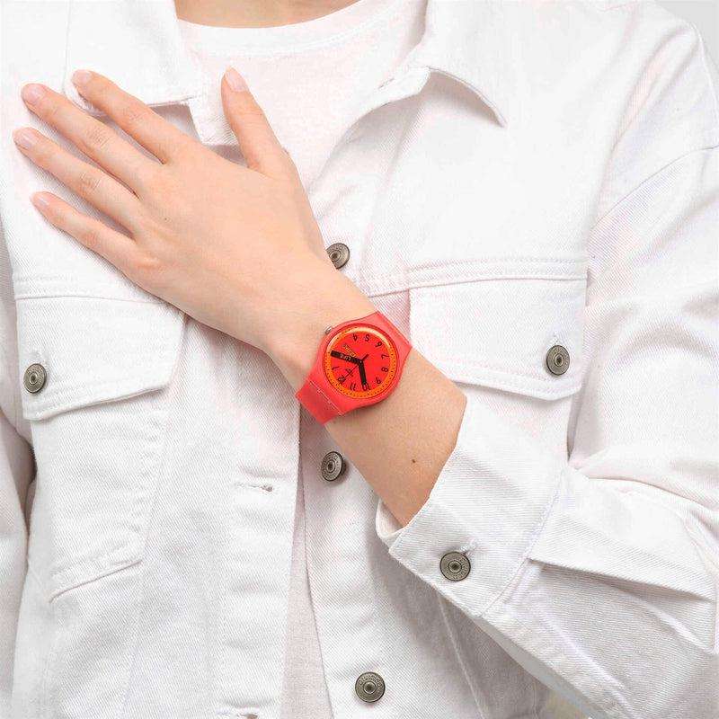 Swatch Proudly Red Unisex Watch | SO29R705