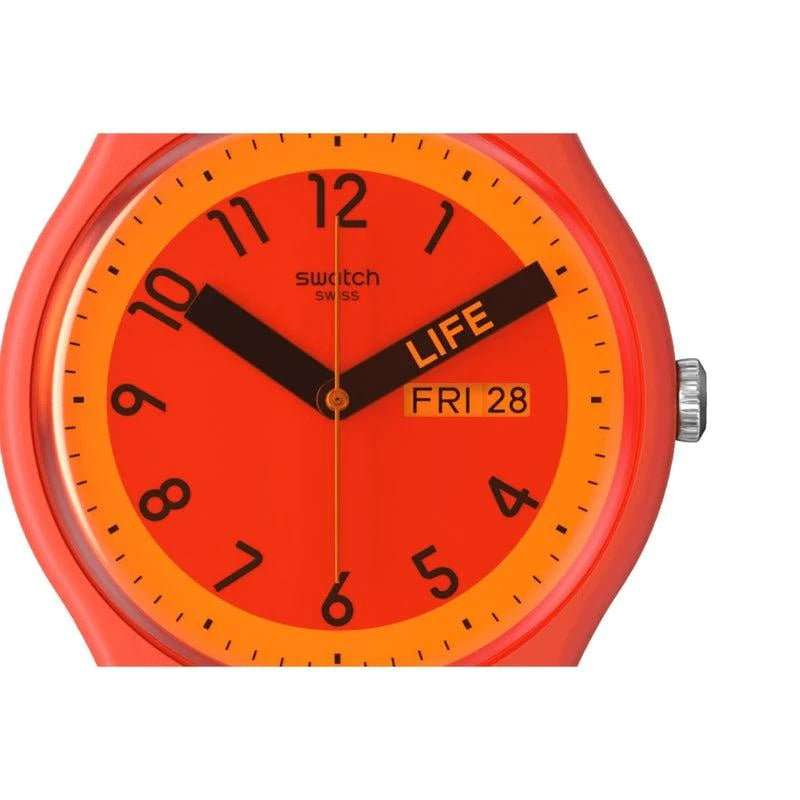 Swatch Proudly Red Unisex Watch | SO29R705