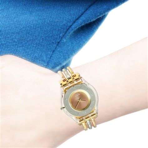 Swatch Skin Tri Gold Again Women's Watch | SS08K101A