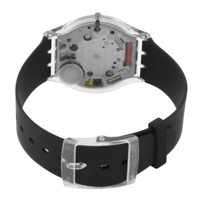 Swatch Skins Black Classiness Again Unisex Watch| SS08K103