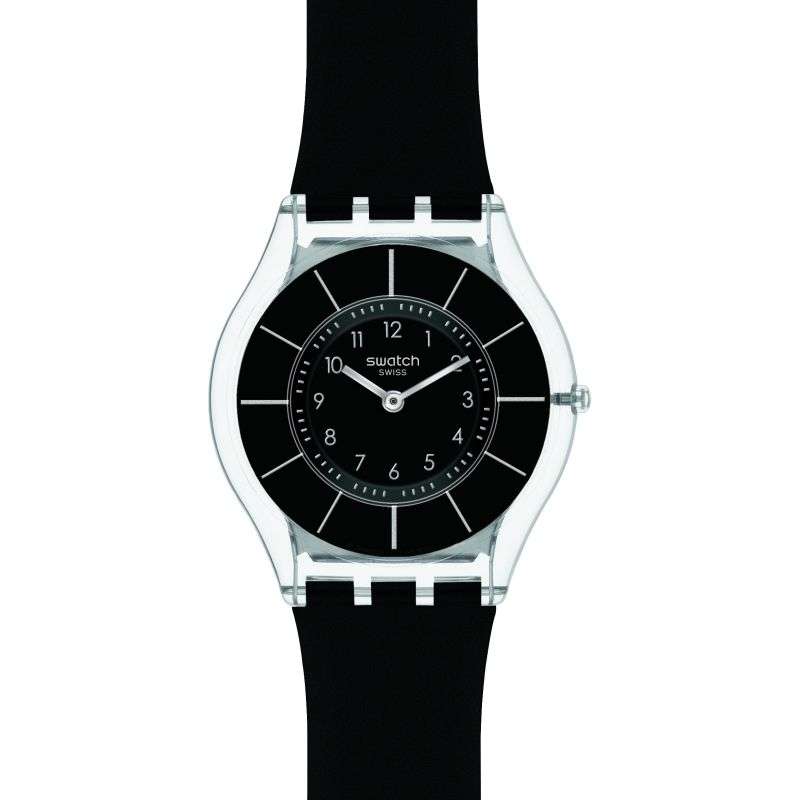 Swatch Skins Black Classiness Again Unisex Watch| SS08K103