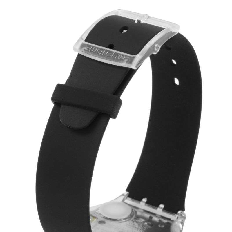 Swatch Skins Black Classiness Again Unisex Watch| SS08K103