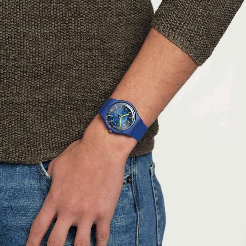 Swatch SUNBRUSH SKY Unisex Watch | SO29N101